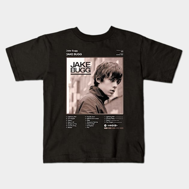 Jake Bugg - Jake Bugg Tracklist Album Kids T-Shirt by 80sRetro